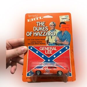 Vintage 1981 ERTL - Dukes Of Hazzard GENERAL LEE CAR Die-cast 1/64 Dodge Charger